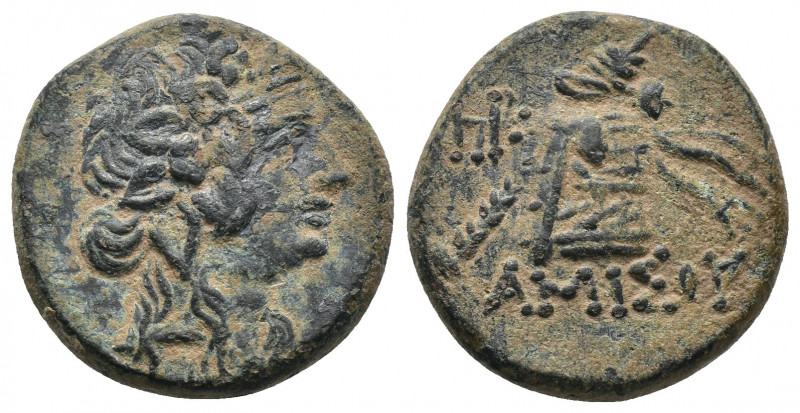 (Bronze. 8.32g. 23mm) Pontos, Amisos. Time of Mithradates VI Eupator circa 120-6...