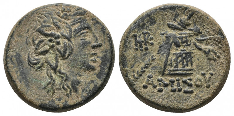 (Bronze. 7.93g. 22mm) Pontos, Amisos. Time of Mithradates VI Eupator circa 120-6...