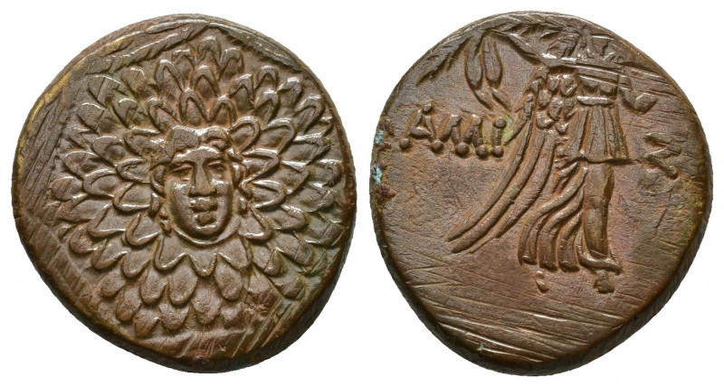 (Bronze. 7.01g. 22mm) Pontos, Amisos.Time of Mithradates VI, c. 120-63 BC.
Aegi...