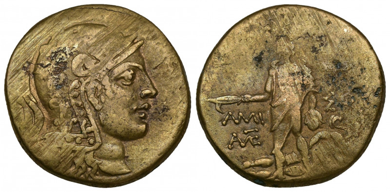 (Bronze. 17.74g. 30mm) PONTOS. Amisos. Time of Mithradates VI Eupator 120-63 BC....