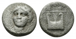 (Silver. 1.46g. 12mm) IONIA. Magnesia ad Maeandrum. Diobol? (4th-3rd centuries BC).
Laureate and draped bust of Apollo facing slightly left.
Rev: Ly...