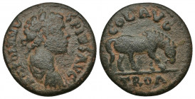 TROAS, Alexandreia AE22 (Bronze,5.34g, 22mm) Caracalla (211-217)
Obv: ANTONINVS PIVS AVG - laureate draped, cuirased bust right
Rev: COL AVG TROAD -...