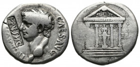 CLAUDIUS (41-54) AR Cistophorus (Silver, 9.65g, 26mm), Ephesus, 41-42 (?). 
Obv: TI CLAVD CAES•AVG - Bare head of Claudius to left. 
Rev: DIAN - EPH...