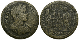 IONIA, Magnesia ad Meandrum AE36 (Bronze, 25.36g, 36mm) Caracalla
Obv: AV ΚA M ANT... - laureate draped and cuirassed bust right 
 ΜΑΓΝΗΤΩΝ ΚΑΙ ΕΦΕϹ...