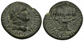 (Bronze, 8.74g, 25mm) PHRYGIA. Apameia. Vespasian (69-79). Ae. Plancius Verus, magistrate.
AYTOKPATΩP KAIΣAP ΣEBAΣTOΣ OYEΣΠΑΣIANOΣ.
Laureate head ri...