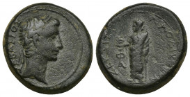 PHRYGIA, Laodicea ad Lycum AE20 (Bronze, 8.82g, 20mm) Augustus (27BC- 14AD) Magistrate: Zeuxis (philalethes) 
Obv: ΣΕΒΑΣΤΟΣ; laureate head of Augustu...