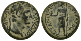 PHRYGIA, Aezani AE19 (Bronze, 5.81g, 19mm) Claudius (Augustus, 41-54) Magistrate: (Ti) Socrates Eudoxos (without title) 
Obv: ΚΛΑΥΔΙΟϹ ΚΑΙϹΑΡ; laurea...