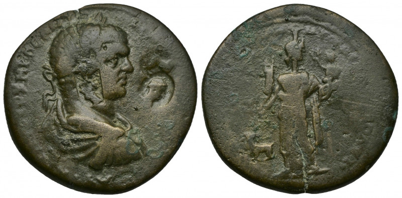 CILICIA, Aegeae AE31 (Bronze, 17.25g, 31mm) Caracalla
Obv: ….V CEVHPOC ANT… - R...