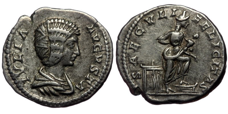 JULIA DOMNA (193-211) AR Denarius (Silver, 3,47g, 19mm) Rome.
Obv: IVLIA AVGVST...