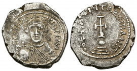 Constans II (641-668) AR hexagram (Silver, 6.76g, 24mm), Constantinople 
Obv: dN CONSTANTINUS P P AC - draped facing bust in crown with frontal cross...