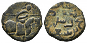Islamic AE coin (Bronze, 2.72g, 18mm) VI-VII cent (?)