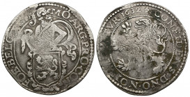 Netherlands, West Friesland 1632 AR daalder (Silver, 26.81g, 42mm). 
Obv: MO ARG PRO CONFOE BELG WESTF - Knight and arms 
Rev: CONFIDENS DNO NON MOV...