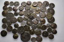 62 ancient bronze coins (Bronze, 280.00g)