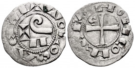 The Crown of Aragon. Ramon VI (1194-1222) and Ramon VII (1222-1249). Obol. Condado de Tolosa. (Cru-81). Ve. 0,50 g. Scarce. Choice VF. Est...50,00. 
...