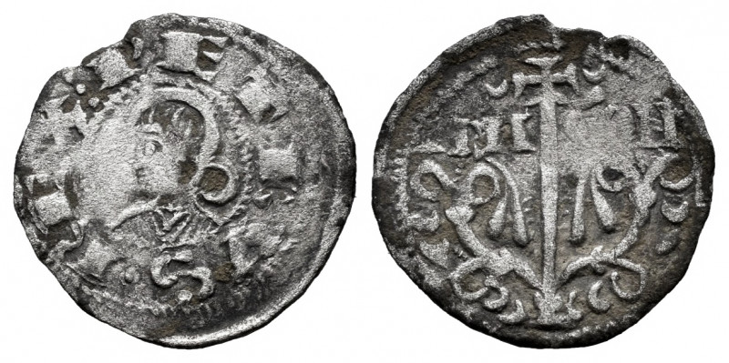 The Crown of Aragon. Pedro el de Huesca (1094-1104). Obol. Jaca (Huesca). (Cru-2...