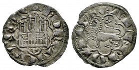 Kingdom of Castille and Leon. Alfonso X (1252-1284). Noven. Leon. (Bautista-398). (Imperatrix-A10:11:18 var). Rev.: + EL ⠸ LEGIONIS. Ve. 0,93 g. L bel...