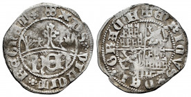 Kingdom of Castille and Leon. Henry IV (1399-1413). 1/2 real. Segovia. (Bautista-933 var). Anv.: ☩ XPS ✿ VINCIT ✿ REGNAT ✿. Rev.: ☩ ENRICVS ✿ DEI ✿ GR...