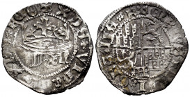 Kingdom of Castille and Leon. Enrique IV (1454-1474). 1/2 real. Segovia. (Bautista-933 var). Rev.: + ENRICUS DEI GRACIA R. Ag. 1,56 g. Almost VF. Est....