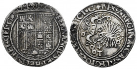 Catholic Kings (1474-1504). 1 real. Toledo. (Cal-462). Ag. 3,09 g. Wavy flan. VF. Est...65,00. 

Spanish Description: Fernando e Isabel (1474-1504)....