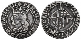Ferdinand II (1479-1516). 1 real. Mallorca. (Cal-62). Ag. 2,16 g. Gothic leters and R. Almost VF. Est...70,00. 

Spanish Description: Fernando II (1...