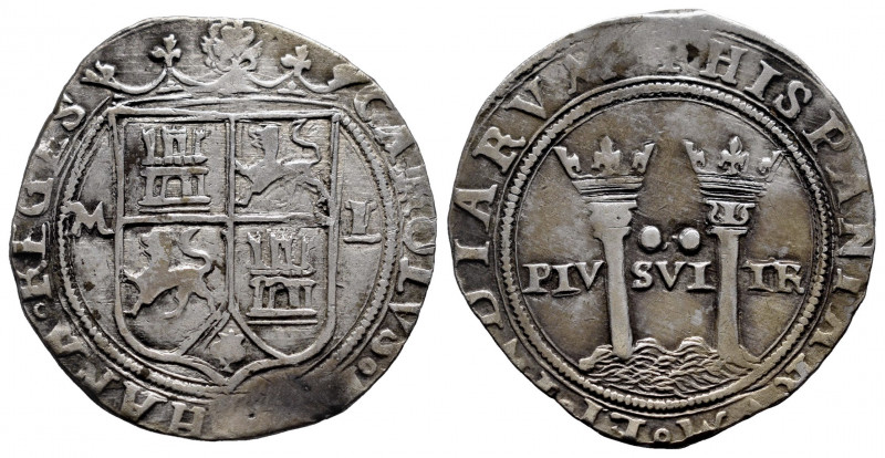 Charles-Joanna (1504-1555). 2 reales. México. M-L. (Cal-101). Anv.: CAROLVS ◦ (E...