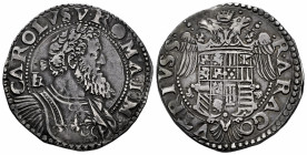 Charles I (1516-1556). 1/2 ducado. Naples. IBR. (Tauler-246). (Vti-293). (Mir-135). Ag. 14,81 g. Patina. Scarce. Choice VF/Almost XF. Est...500,00. 
...