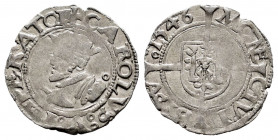Charles I (1516-1556). 1/2 carlos. 1546. Besançon. (Tauler-421). (Vanhoudt-Unlisted). (Vti-Unlisted). Ag. 0,77 g. Choice VF. Est...70,00. 

Spanish ...