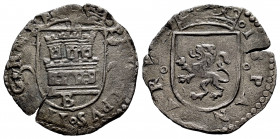 Philip II (1556-1598). Cuartillo. Burgos. (Cal-78). (Jarabo-Sanahuja-A12). Ae. 2,58 g. Castle between crescents. VF. Est...50,00. 

Spanish Descript...