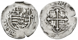 Philip II (1556-1598). 1 real. México. O. (Cal-224). Ag. 3,40 g. Almost VF. Est...70,00. 

Spanish Description: Felipe II (1556-1598). 1 real. Méxic...