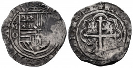Philip II (1556-1598). 2 reales. México. O. (Cal-357). Ag. 6,77 g. Almost VF. Est...60,00. 

Spanish Description: Felipe II (1556-1598). 2 reales. M...