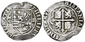Philip II (1556-1598). 4 reales. México. O. (Cal-505). Ag. 13,77 g. Weak strike. Scarce. VF. Est...250,00. 

Spanish Description: Felipe II (1556-15...
