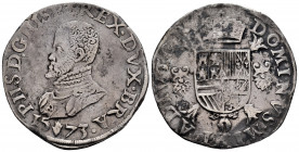 Philip II (1556-1598). 1 escudo felipe. 1573. Antwerpen. (Tauler-1131). (Vanhoudt-298 AN). Ag. 33,86 g. Cleaned. Almost VF. Est...220,00. 

Spanish ...