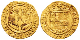 Philip II (1556-1598). Ducat. ND. Overijssel. (Vanhoudt-420). (Vti-8). (Tauler-532). Au. 3,44 g. VF. Est...900,00. 

Spanish Description: Felipe II ...