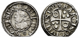 Philip III (1598-1621). 1/2 croat. 1611. Barcelona. (Cal-374). (Cru C.G-4342). Ag. 1,67 g. VF/Choice VF. Est...50,00. 

Spanish Description: Felipe ...