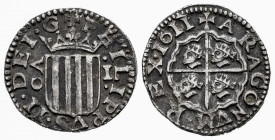 Philip III (1598-1621). 1 real. 1611. Zaragoza. (Cal-575). (Cru C.G-4405). Ag. 3,64 g. Repaired welding on edge. Scarce. Choice VF. Est...160,00. 

...