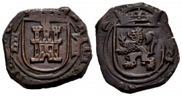 Philip IV (1621-1665). 8 maravedis. 1621. Segovia. (Cal-374). (Jarabo-Sanahuja-F129, plate coin). Ae. 6,10 g. Choice VF. Est...75,00. 

Spanish Desc...