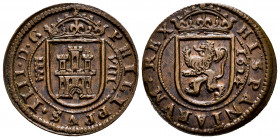 Philip IV (1621-1665). 8 maravedis. 1624. Segovia. (Cal-389). (Jarabo-Sanahuja-F273). Ag. 6,91 g. Almost XF. Est...30,00. 

Spanish Description: Fel...