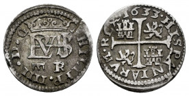 Philip IV (1621-1665). 1/2 real. 1633. Segovia. R. (Cal-624). Ag. 1,40 g. Minor striking errors. Almost VF. Est...75,00. 

Spanish Description: Feli...