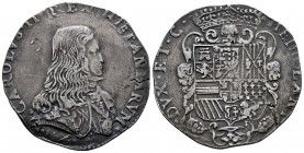 Charles II (1665-1700). 1 ducaton. 1676. Milano. (Tauler-3101). (Vti-19). Ag. 27,35 g. A good sample. Toned. Rare. Almost XF. Est...700,00. 

Spanis...
