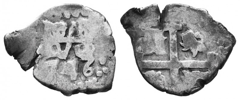 Philip V (1700-1746). 1/2 real. 1746. Potosí. (Cal-322). Ag. 1,56 g. Choice F. E...