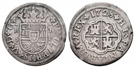 Philip V (1700-1746). 1 real. 1728. Sevilla. P. (Cal-650). Ag. 2,15 g. Almost VF/Choice F. Est...25,00. 

Spanish Description: Felipe V (1700-1746)....