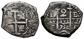 Philip V (1700-1746). 2 reales. 1736. Potosí. E. (Cal-913). Ag. 6,84 g. Almost VF/VF. Est...90,00. 

Spanish Description: Felipe V (1700-1746). 2 re...