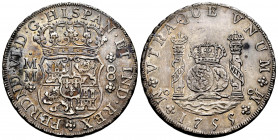 Ferdinand VI (1746-1759). 8 reales. 1755. México. MM. (Cal-485). Ag. 26,96 g. A good sample. Toned. XF. Est...600,00. 

Spanish Description: Fernand...
