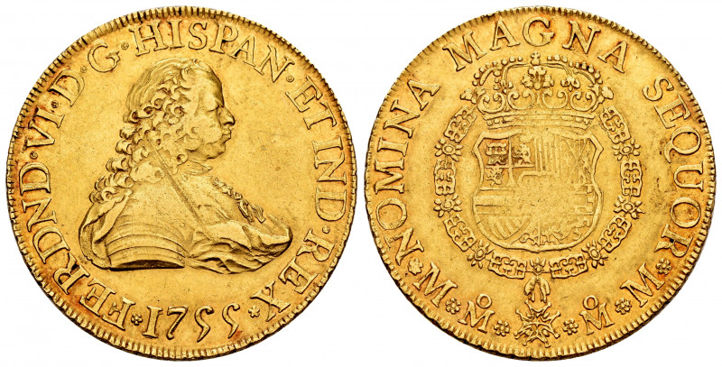 Ferdinand VI (1746-1759). 8 escudos. 1755. México. MM. (Cal-790). (Cal onza-606)...