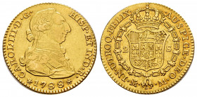 Charles III (1759-1788). 2 escudos. 1788. Madrid. M. (Cal-1578). Au. 6,73 g. VF/Choice VF. Est...320,00. 

Spanish Description: Carlos III (1759-178...