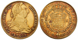 Charles III (1759-1788). 4 escudos. 1786. Madrid. DV. (Cal-1791). Au. 13,52 g. Beautiful color. Almost XF. Est...700,00. 

Spanish Description: Carl...