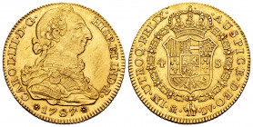 Charles III (1759-1788). 4 escudos. 1787. Madrid. DV. (Cal-1793). Au. 13,52 g. Minor hairlines on obverse. Almost XF. Est...650,00. 

Spanish Descri...