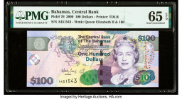 Bahamas Central Bank 100 Dollars 2009 Pick 76 PMG Gem Uncirculated 65 EPQ. 

HID09801242017

© 2022 Heritage Auctions | All Rights Reserved
