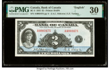 Canada Bank of Canada $2 1935 BC-3 English Text PMG Very Fine 30. 

HID09801242017

© 2022 Heritage Auctions | All Rights Reserved