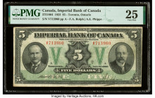 Canada Toronto, ON- Imperial Bank of Canada $5 1.11.1923 Ch.# 375-18-04 PMG Very Fine 25. 

HID09801242017

© 2022 Heritage Auctions | All Rights Rese...